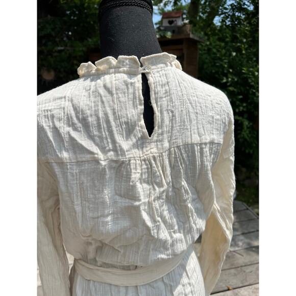 Chloe SHADE AMOUR Chloe Maxi Dress W/Belt, Double Gauze-Natural, SM - Picture 4 of 6